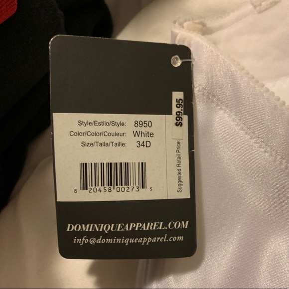 Dominique bustier corset bridal bra 34D white - Picture 3 of 4